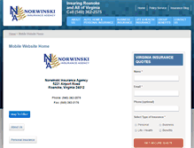 Tablet Screenshot of norwinskiinsuranceagency.com